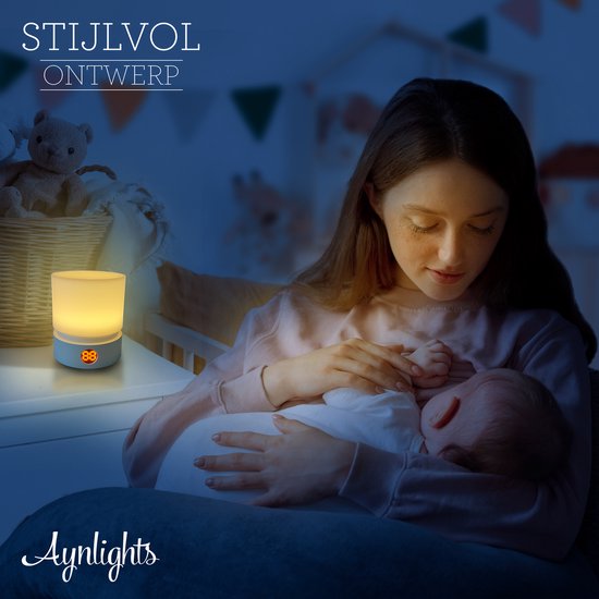 Aynlights® trådlös bordslampa/ nattlampa LED – trådlös sänglampa – vit