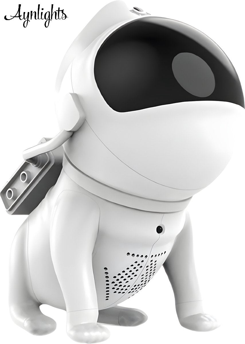 Aynlights® 2024 - Slimme Space dog Sterren Projector bluetooth Muziekspeaker - White Noise