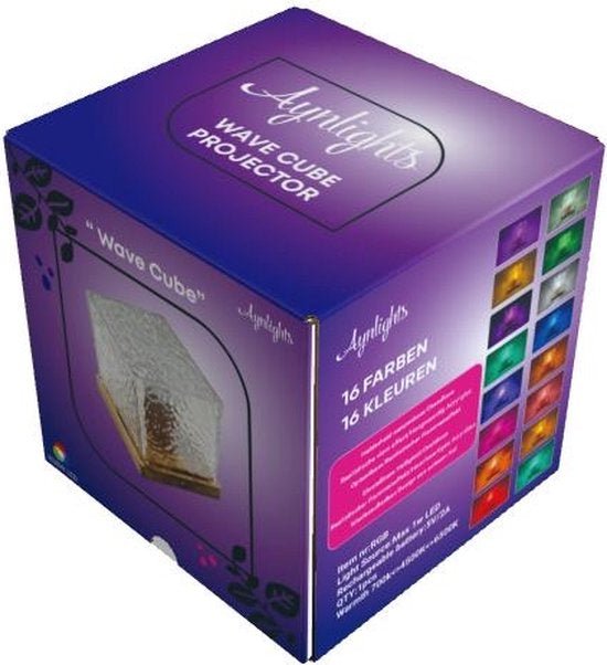 Aynlights® - 2024 - Wave Cube - Stjärnhimmel