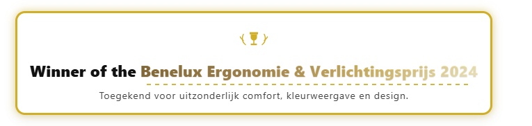 Benelux Ergonomie & Verlichtingsprijs 2024