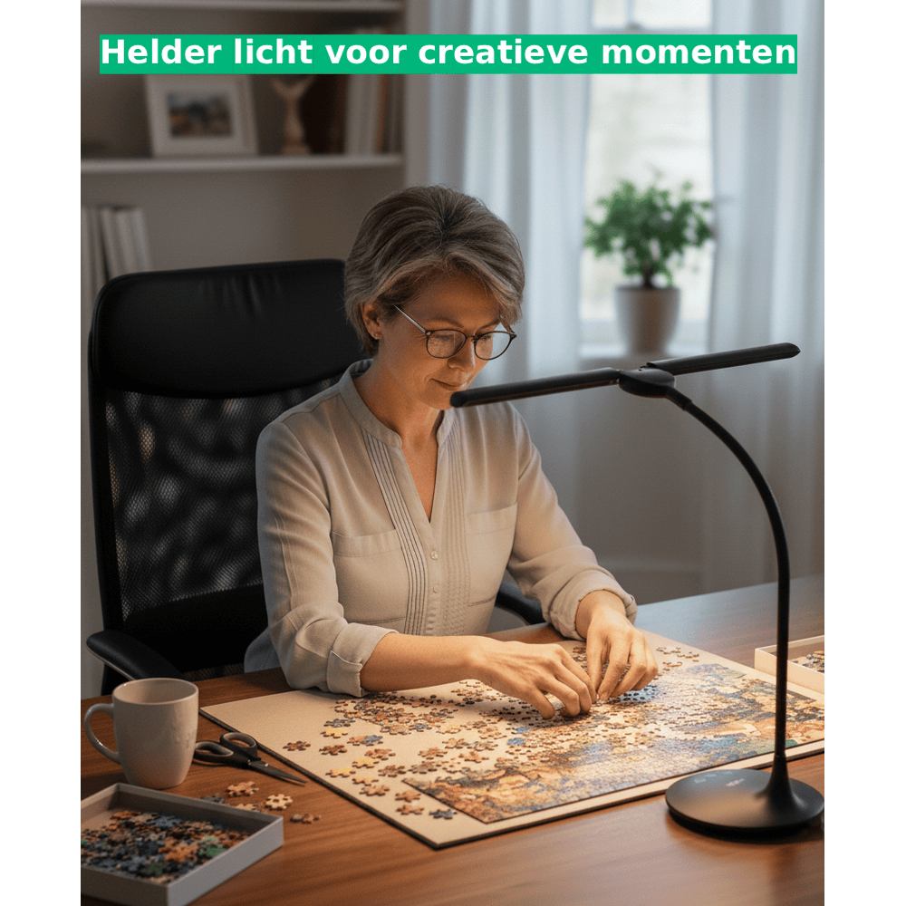 Briceq® - UltraDesk — Draadloze 2-in-1 Bureaulamp en Daglichtlamp