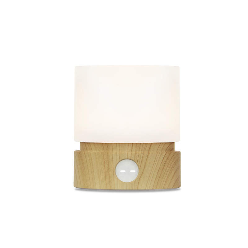 Aynlights® Draadloze Tafellamp/ nachtlamp LED – Draadloze Lamp Nachtkastje - Bamboo bruin