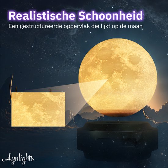 Aynlights®  Luxe zwevende maanlamp