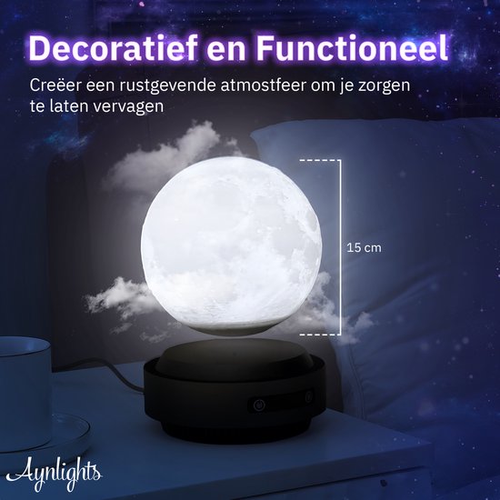 Aynlights®  Luxe zwevende maanlamp