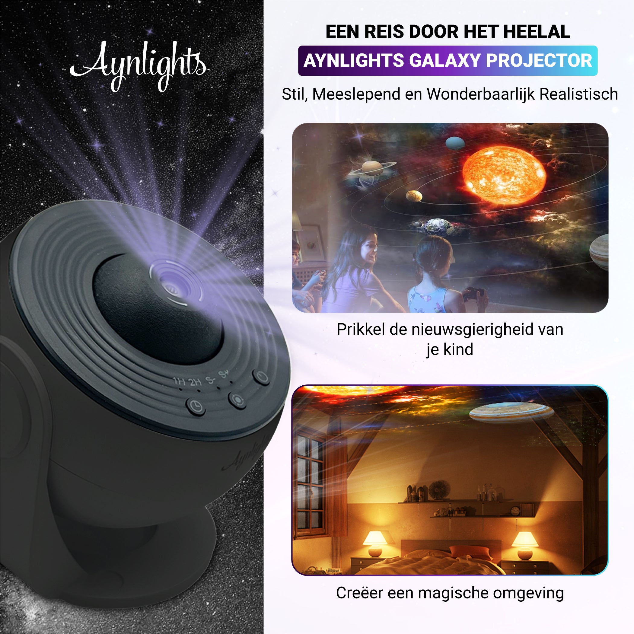 Aynlights® Premium 13-in-1 Projectorlamp - Sterren Projector - Galaxy Projector