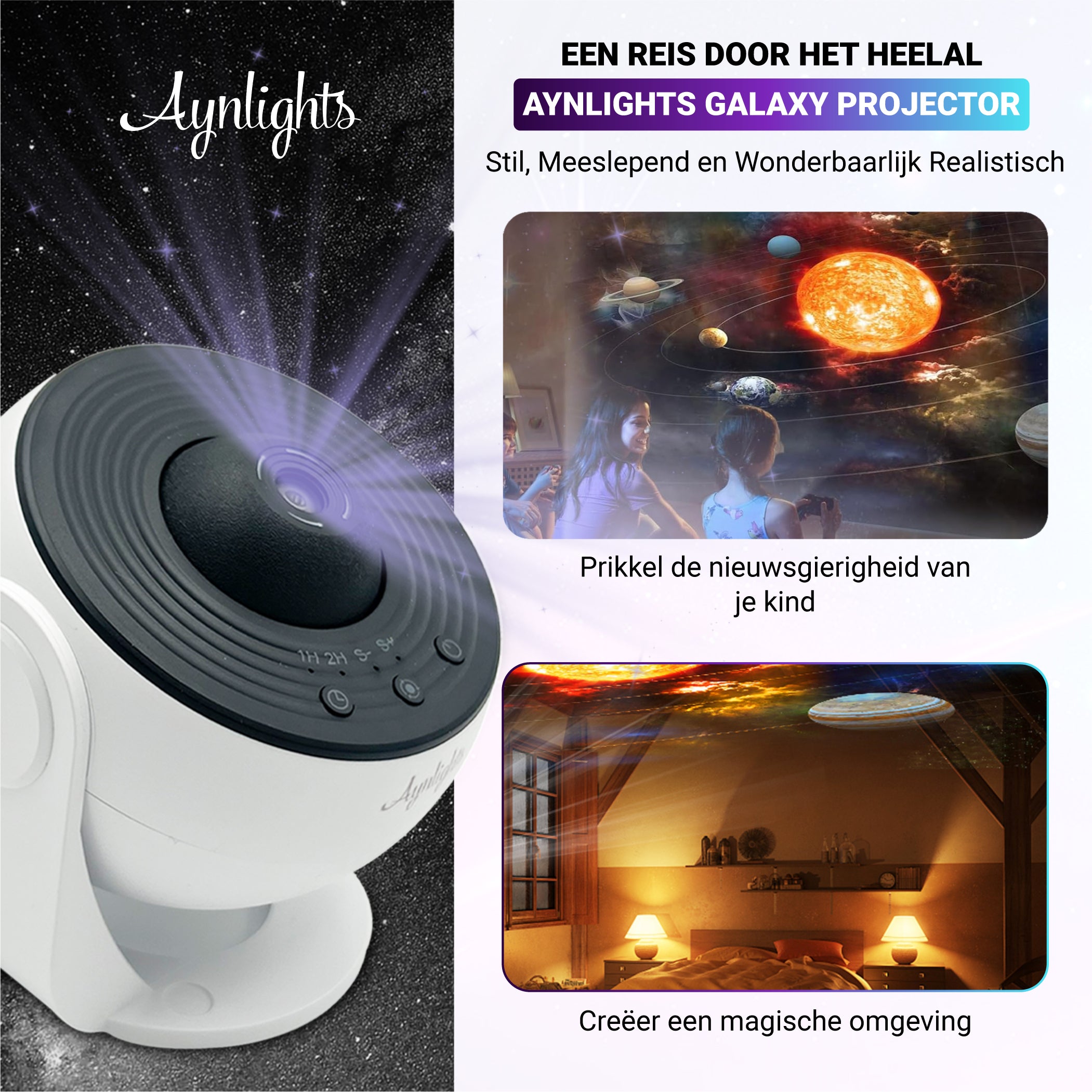 Aynlights® Premium 13-in-1 Projectorlamp - Sterren Projector - Galaxy Projector