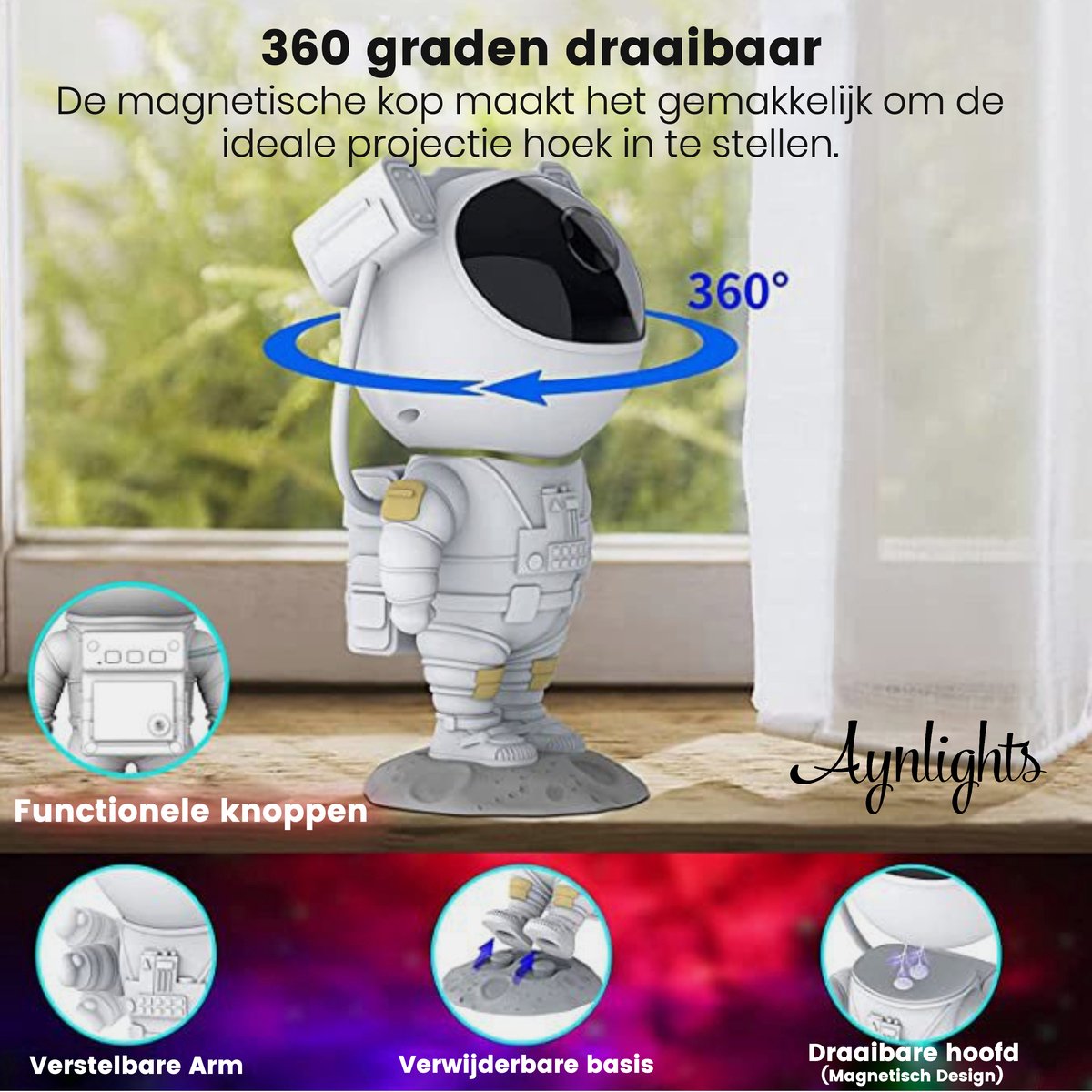 Aynlights® Astronaut Sterrenprojector