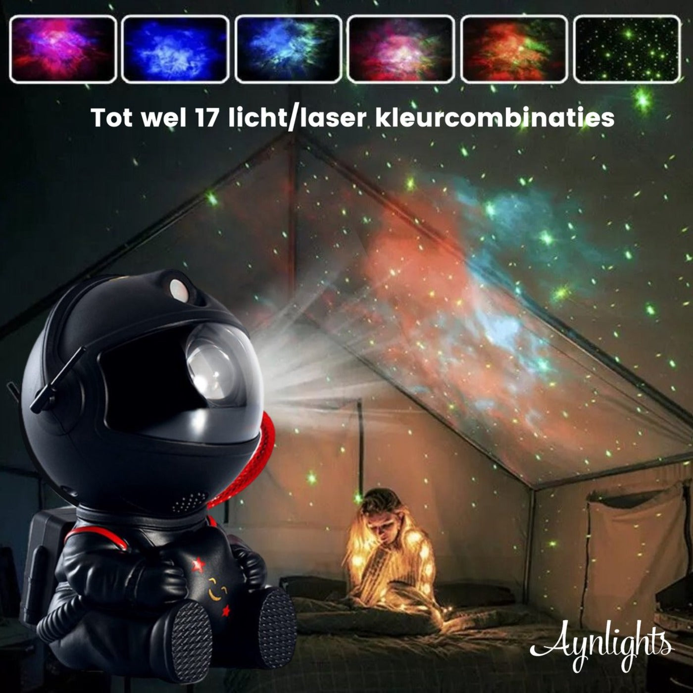 Aynlights® Mini Astronaut Sterrenprojector