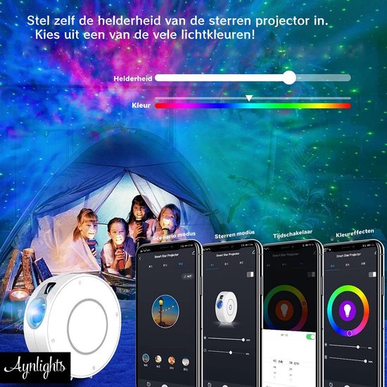 Aynlights® Slimme Wifi Sterrenprojector