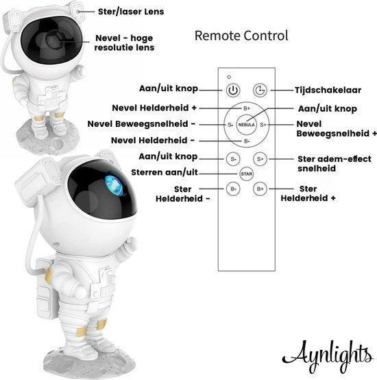 Aynlights® Astronaut Sterrenprojector